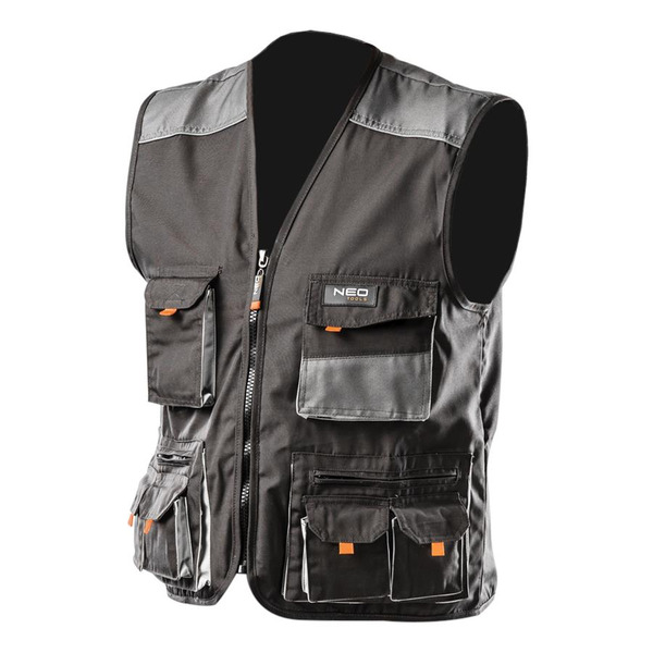 Жилет робочий Neo Tools посилена 35% бавовна 65% поліестер 267 г/м2 XL/56 (81-260-XL)