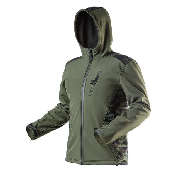 Neo Tools Куртка рабочая CAMO, р. L (52), водонепроницаемая, дышащая Softshell