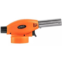 Neo Tools 20-025 Газовая горелка, пьезозажигание, рабочая температура 1300 °C, 80 г/ч