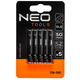 Біти Neo Tools ударні NEО, 50 мм, SL6 – 5 шт., сталь S2