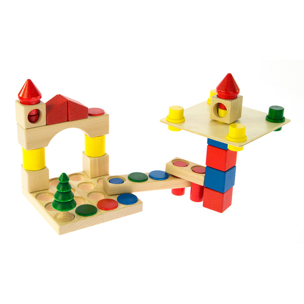 Конструктор деревянный Nic 44 детали (NIC2101)