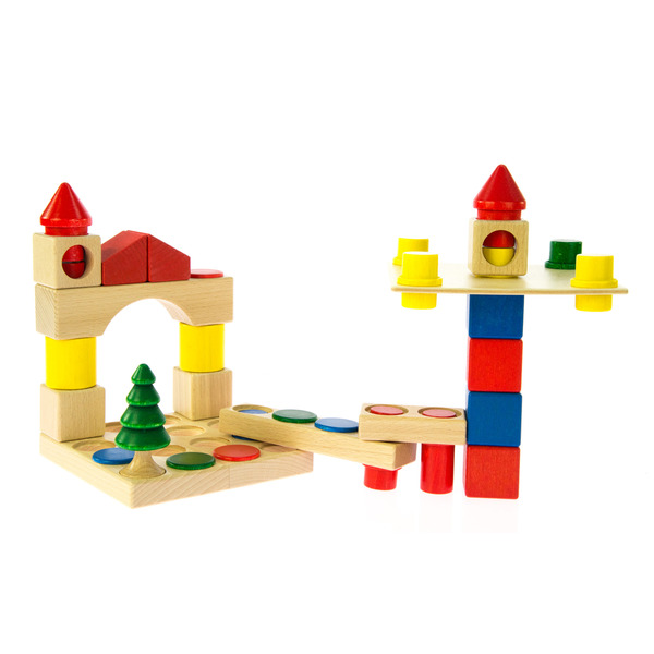 Конструктор деревянный Nic 44 детали (NIC2101)