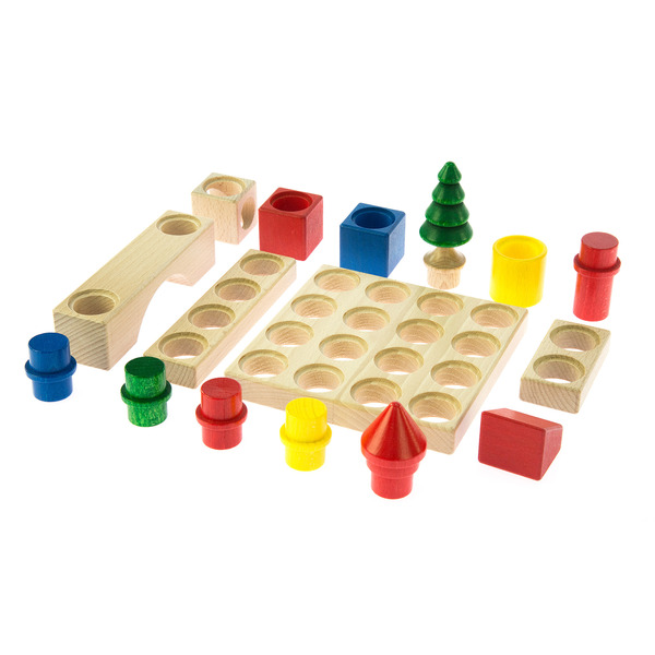 Конструктор деревянный Nic 44 детали (NIC2101)