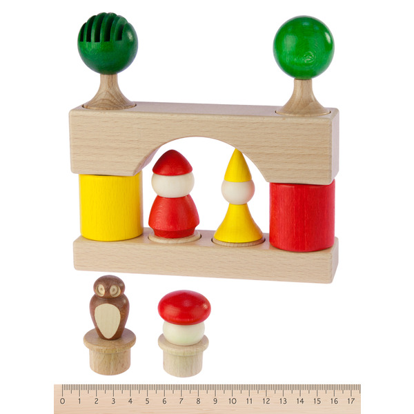 Конструктор дерев'яний Nic 17 деталей (NIC2115)