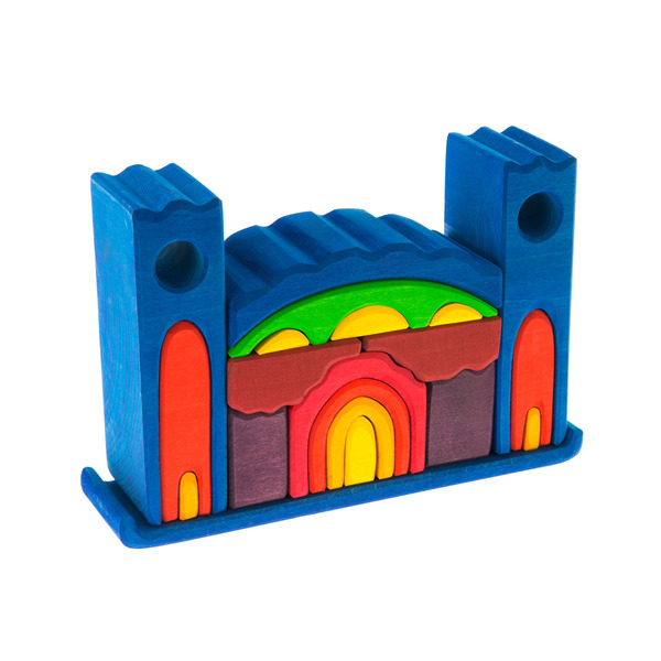 Конструктор дерев'яний Nic Все в замку синій (NIC523268)