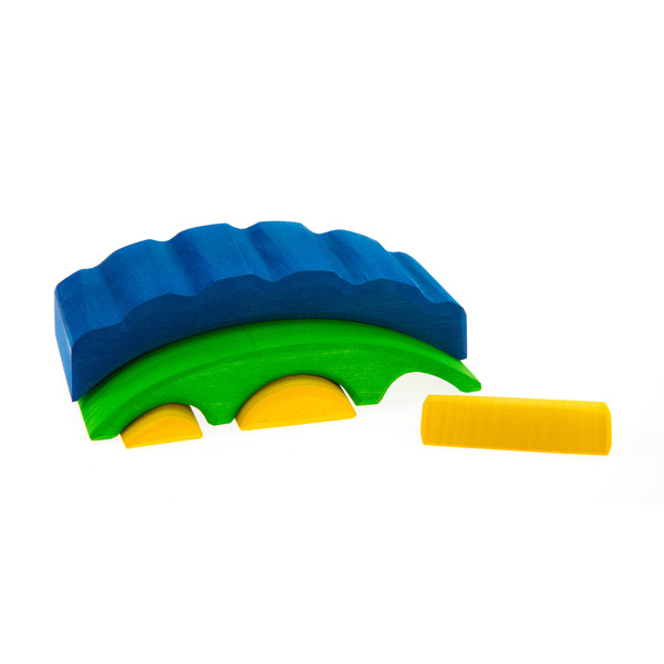 Конструктор дерев'яний Nic Все в замку синій (NIC523268)