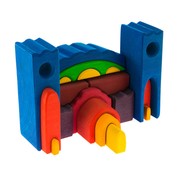 Конструктор дерев'яний Nic Все в замку синій (NIC523268)