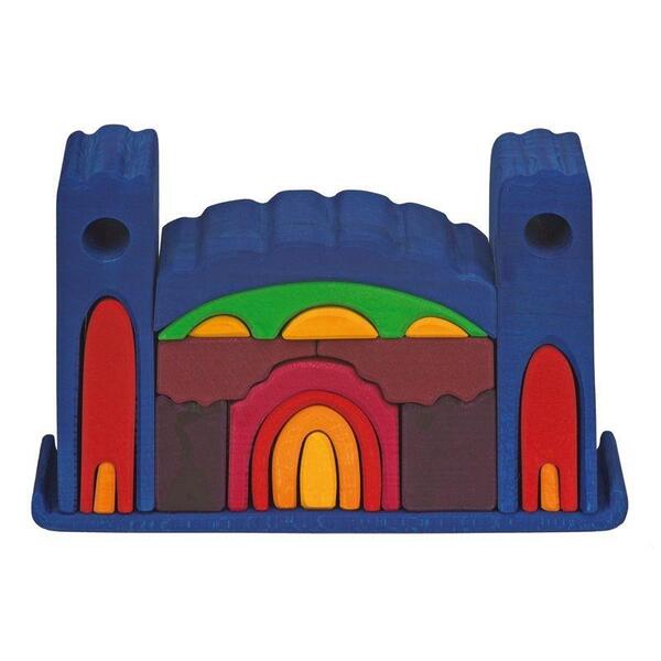 Конструктор дерев'яний Nic Все в замку синій (NIC523268)