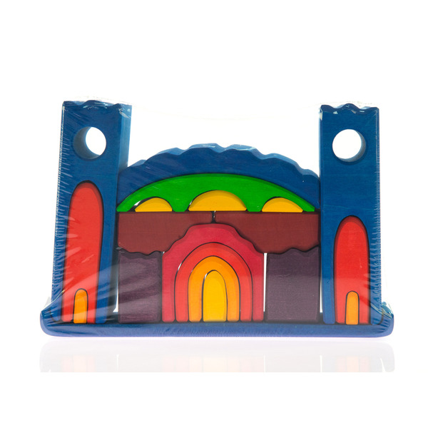 Конструктор дерев'яний Nic Все в замку синій (NIC523268)