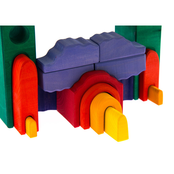 nic Конструктор деревянный - Все в замке (зеленый)