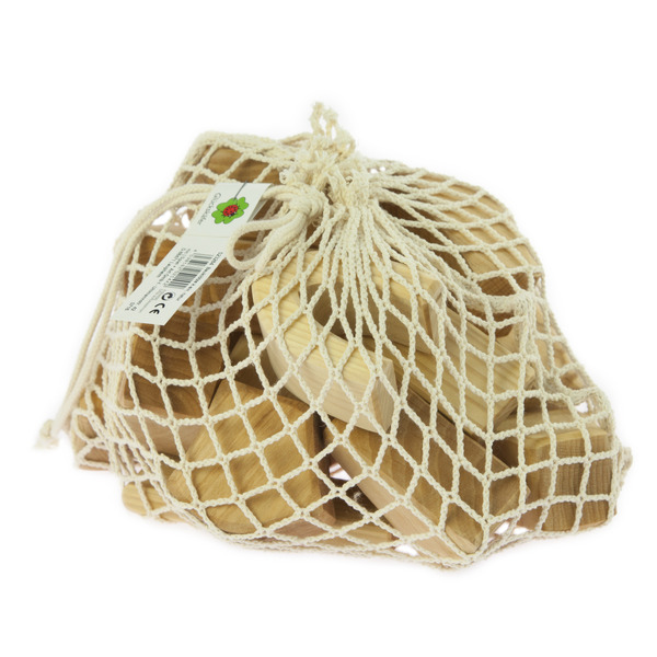 Конструктор дерев'яний Nic маленький натуральний 17 деталей (NIC523284)