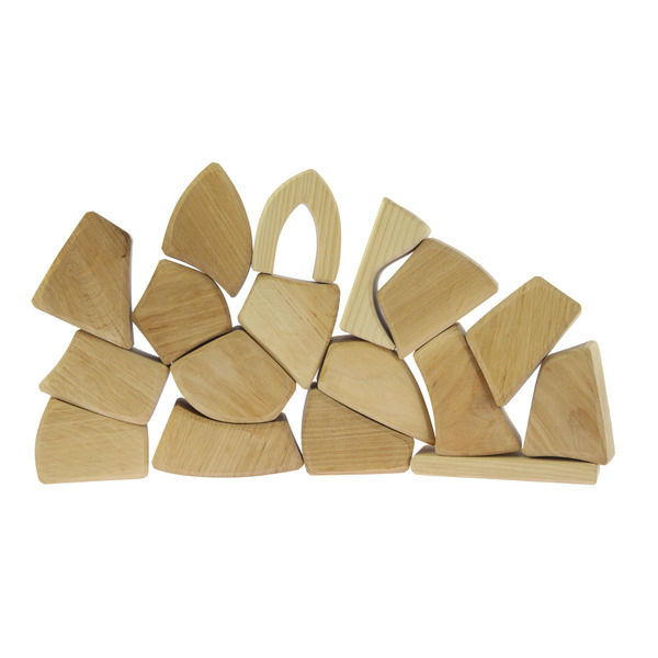 Конструктор дерев'яний Nic маленький натуральний 17 деталей (NIC523284)