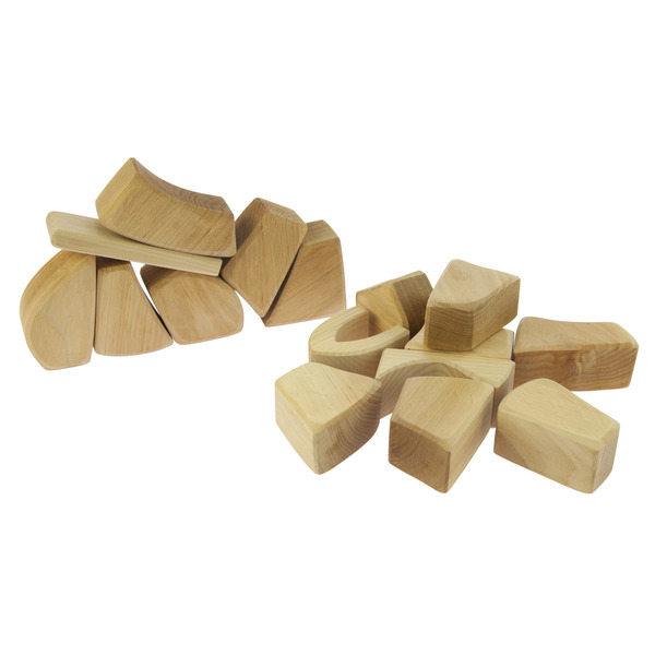 Конструктор дерев'яний Nic маленький натуральний 17 деталей (NIC523284)