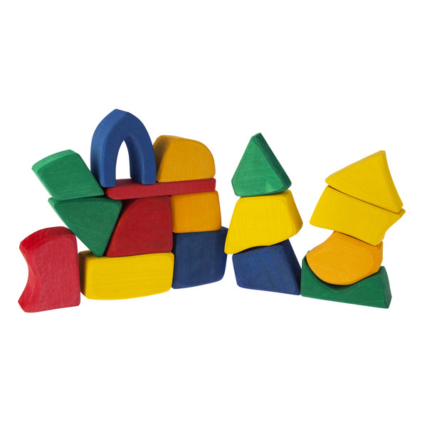 Конструктор nic дерев'яний маленький кольоровий 17 ел. (NIC523288)