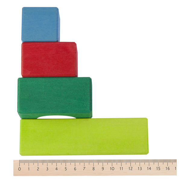 Конструктор дерев'яний Nic Кольоровий замок 27 деталей (NIC523292)