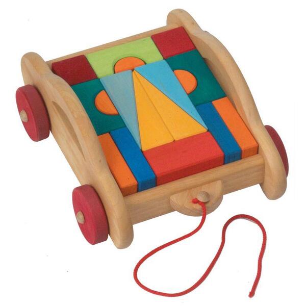 Конструктор дерев'яний Nic Тоскана з візком 17 деталей (NIC523316)