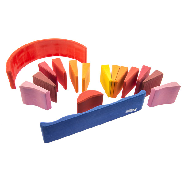 Конструктор Nic дерев'яний - Схід (червоний)