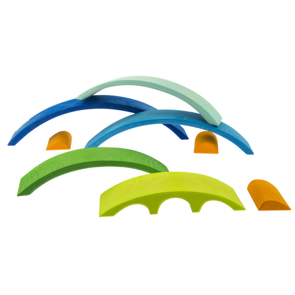 Конструктор дерев'яний Nic Міст синій (NIC523331)