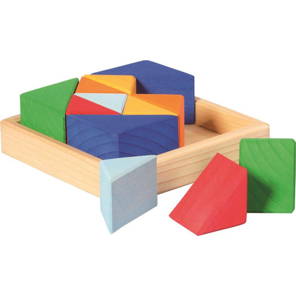 Конструктор дерев'яний Nic Різнобарвний трикутник (NIC523345)