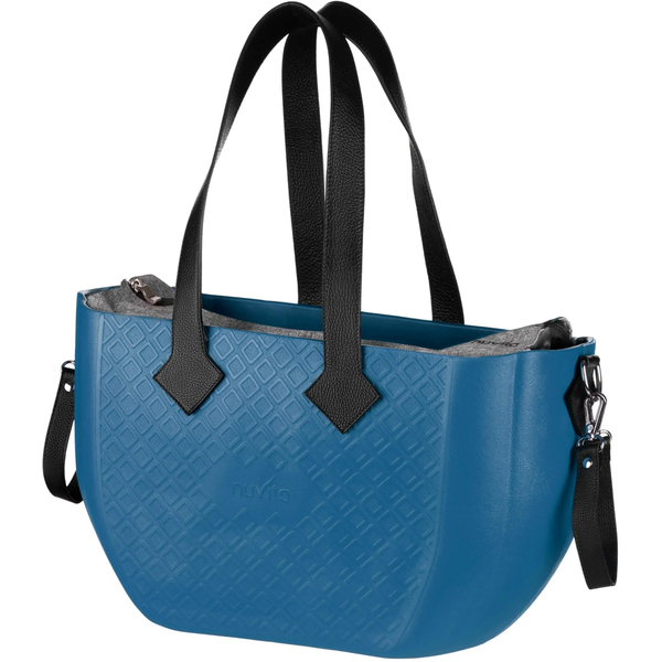 Сумка MyMia Blue with Grey Lining and Black Leather Handles, Straps and Stroller Clips