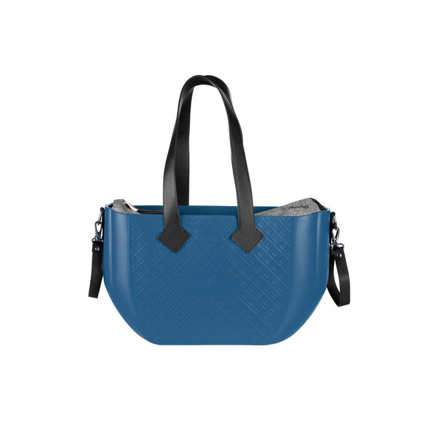 Сумка MyMia Blue with Grey Lining and Black Leather Handles, Straps and Stroller Clips