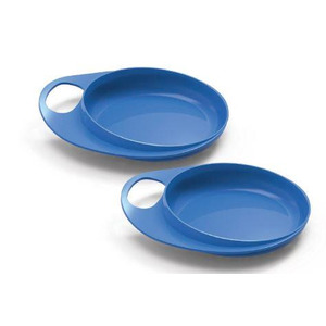 Nuvita Тарелка для кормления Easy Eating (мелкая 2шт.) [NV8451Blue]