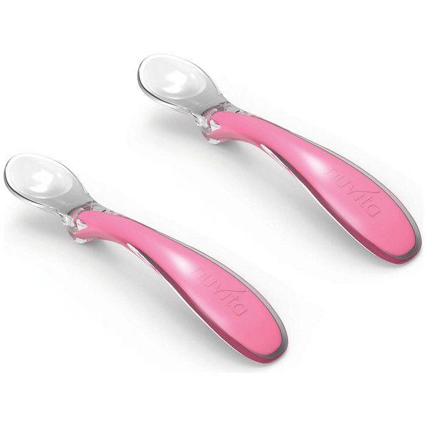 Nuvita Набор силиконовых ложечек для кормления Easy Eating 6м+ 2 шт. (розовый)