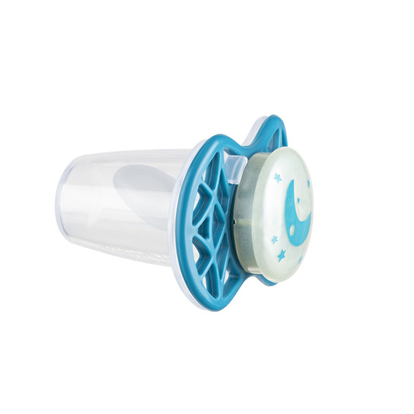 Nuvita Пустышка Air55 Cool 0m+ ортодонтическая (светящаяся в темноте) [NV7064GE]