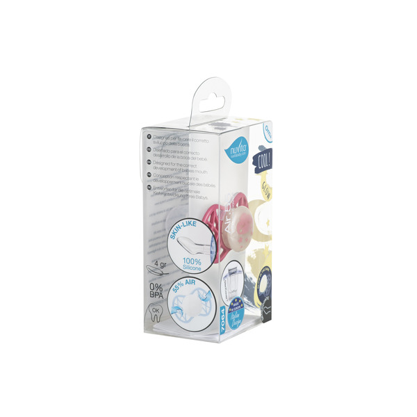 Nuvita Пустышка Air55 Cool 0m+ ортодонтическая (светящаяся в темноте) [NV7064GSA]