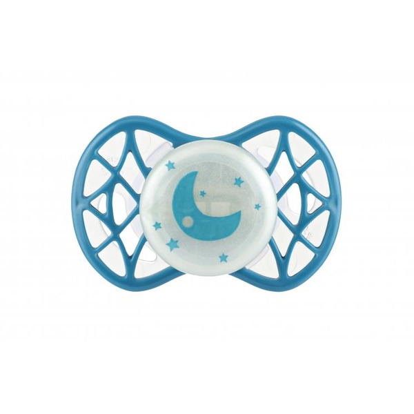 Nuvita Пустышка Air55 Cool 0m+ симметрическая (светящаяся в темноте) [NV7065GE]