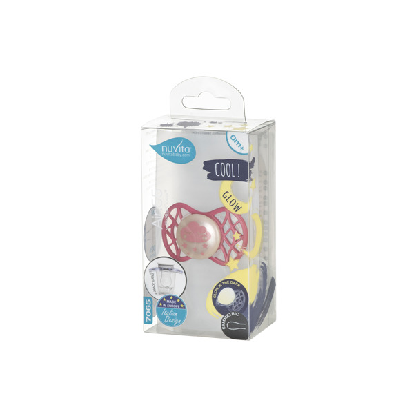 Nuvita Пустышка Air55 Cool 0m+ симметрическая (светящаяся в темноте) [NV7065GSA]