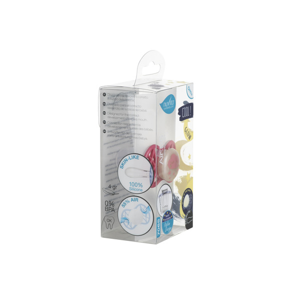 Nuvita Пустышка Air55 Cool 0m+ симметрическая (светящаяся в темноте) [NV7065GSA]