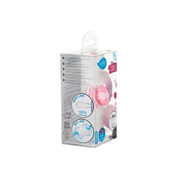 Пустушка симетрична Nuvita NV7065 Air55 Cool 0m +" BE HAPPY" кольору" рожевий кварц" (NV7065RQ)