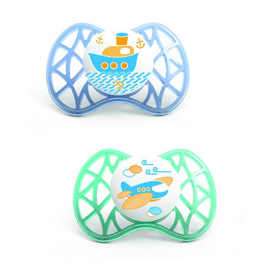 Пустушка ортодонтична Nuvita Air 6м + 2шт. для хлопчика (NV7080Blue)