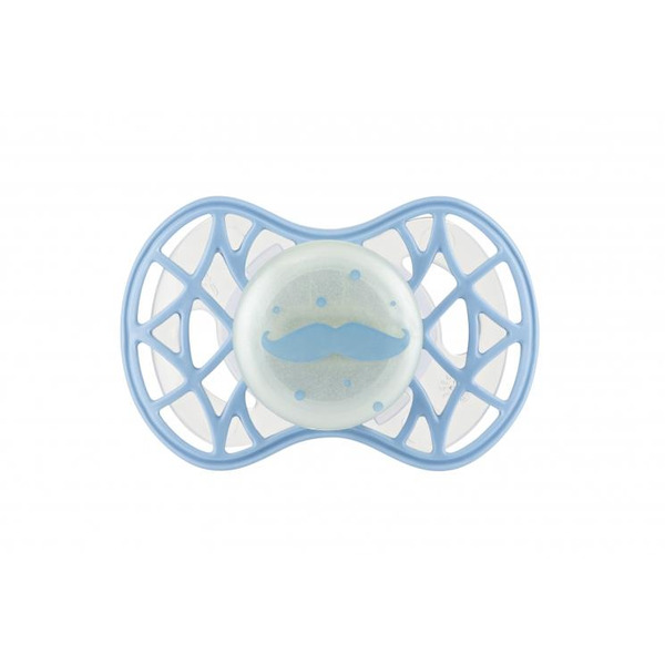 Nuvita Пустышка Air55 Cool 6m+ ортодонтическая (светящаяся в темноте) [NV7084GDB]