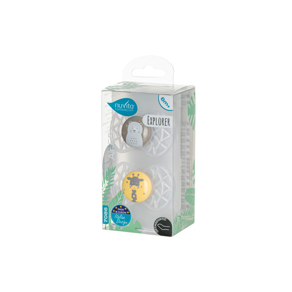 Nuvita Пустышка Air55 Explorer 6m+ ортодонтическая [NV7086N]