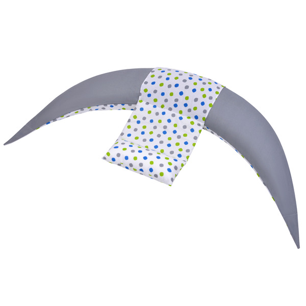 Nuvita Набор аксессуаров для подушки DreamWizard (наволочка, мини-подушка) Белый с точками