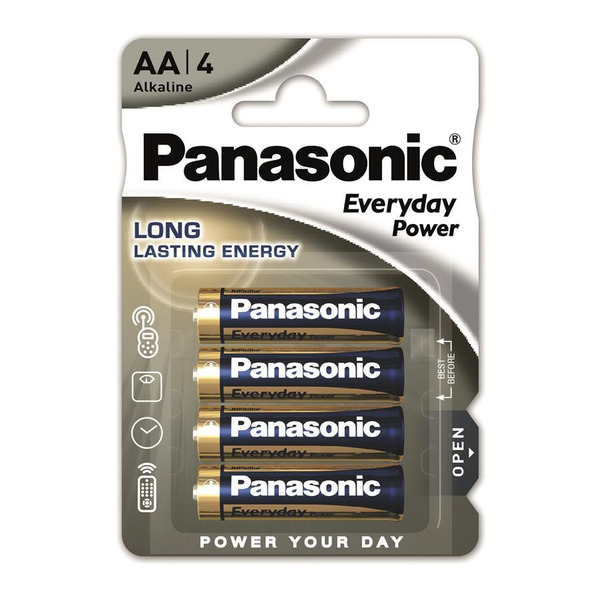 Батарейка Panasonic AA bat Alkaline 4шт Everyday Power (LR6REE/4BR)