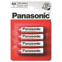 Panasonic Батарейка RED ZINK вугільно-цинкова AA(R6) блістер, 4 шт.