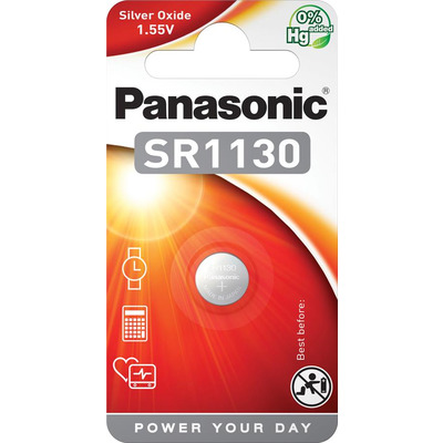 Panasonic Батарейка серебряно-цинковая SR1130(390, V390, D390,SB-AU, SR54) блистер, 1 шт.