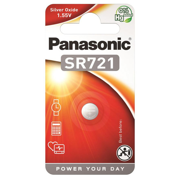 Батарейка Panasonic SR721 bat(1.55B) Silver Oxide 1шт (SR-721EL/1B)