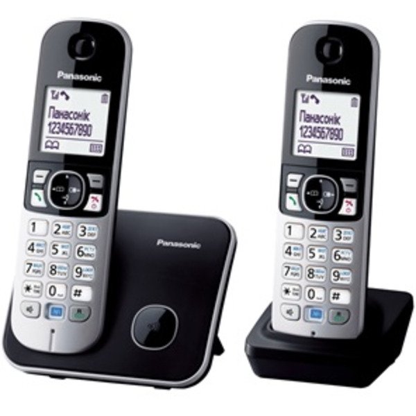 Телефон Dect Panasonic KX-TG6812UAB Black