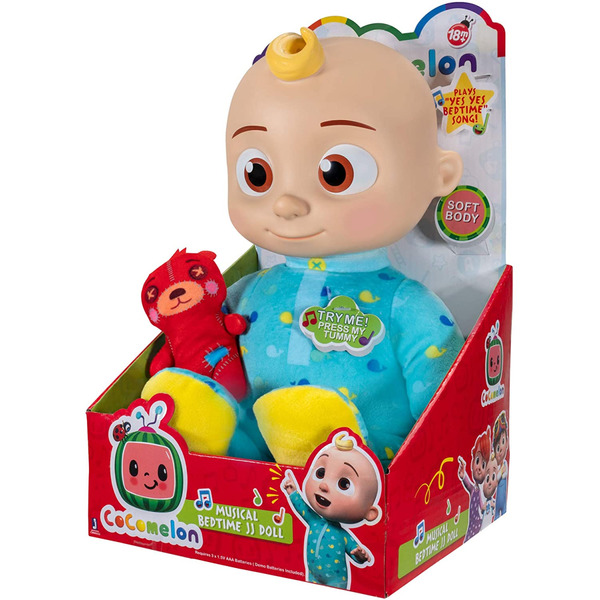 М`яка іграшка CoComelon Roto Plush Bedtime JJ Doll Джей Джей зі звуком