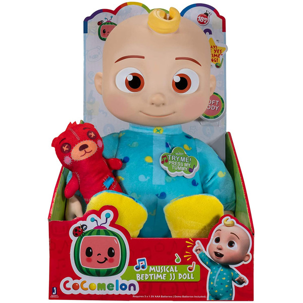 М`яка іграшка CoComelon Roto Plush Bedtime JJ Doll Джей Джей зі звуком