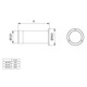 Парковий світильник стовпчик Philips BCP312 LED760/WW 15W 100-240V Cyl BK 1200мм (911401755282)