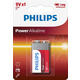 Philips Батарейка Power Alkaline щелочная 6LR61(6LF22, MN1604, MX1604, Крона) блистер, 1 шт