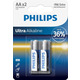 Батарейка Philips Ultra Alkaline AA/LR06 BL 2 шт