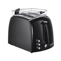 Тостер  Russell Hobbs Textures, 850Вт, пластик, черный