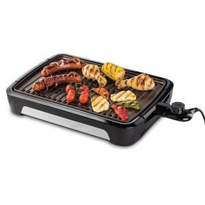 Russell Hobbs Гриль George Foreman 25850-56 Smokeless BBQ Grill, 1606 Вт, титаное напыление пластин, черный