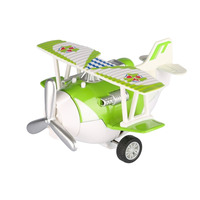 Same Toy Самолет металлический инерционный  Aircraft со светом и музыкой (зеленый)